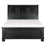 Laurelin-(3)Queen Sleigh Platform Bed with Footboard Storage image