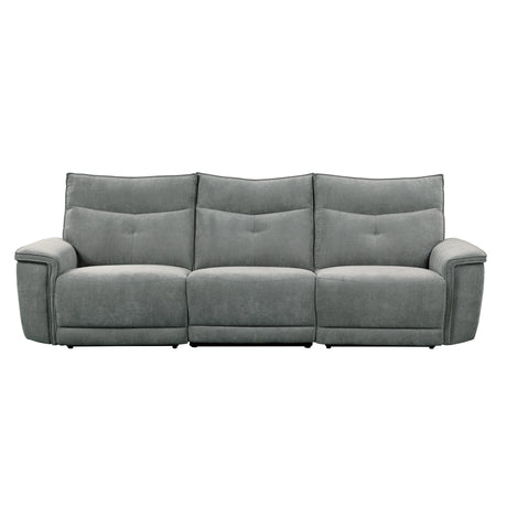Tesoro-(3)Power Double Reclining Sofa with Power Headrests and USB Ports image