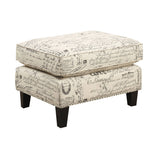 Erica 497 Ottoman W/Chrome Nail (ISTA 3)