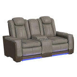 Lantana Power Motion Loveseat with Power Headrest, Led, and Console