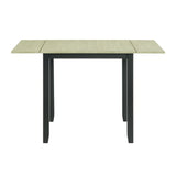 Martin 3 pc Drop Leaf Dining Set (Black Base)