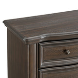 Brunswick Bedroom Set with 2 Nightstands in Mahogany