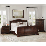 Cameron Cherry Sleigh Bedroom Set