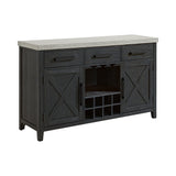 Axel Server in Light Grey and Espresso