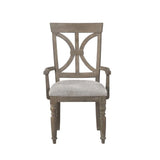 Cardano Arm Chair in Light Brown(Set of 2)