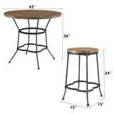 5Pc Pack Counter Height Table Set