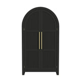 Ridgemont Large Bookcase in Black with Grain