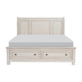 Bethel (3) Eastern King Platform Bed with Footboard Storage