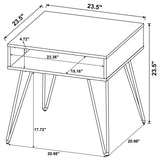 Fanning End Table