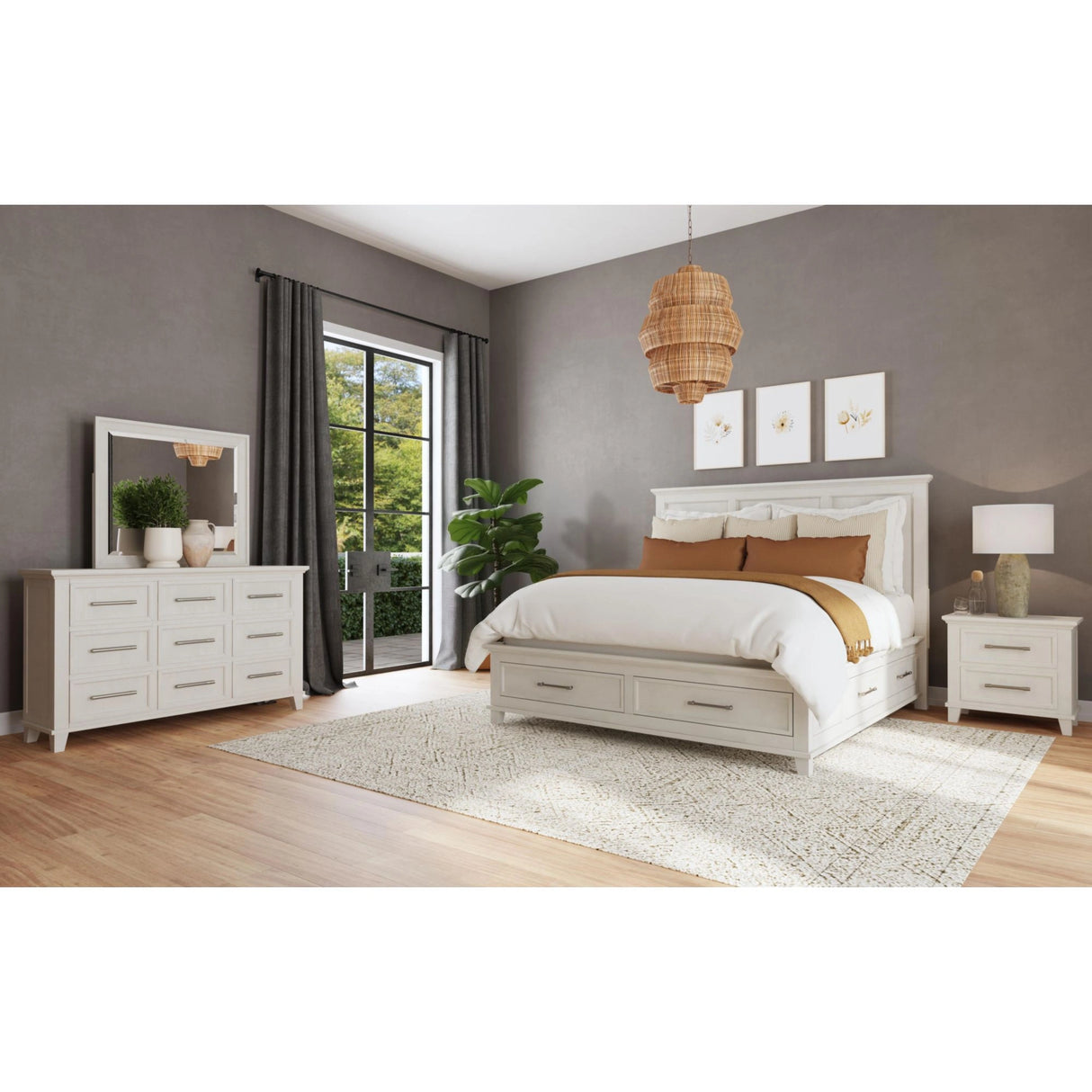 Canterbury 2-Drawer Nightstand with USB