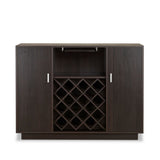 Server w/Wine Rack & Cup Holder