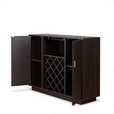 Server w/Wine Rack & Cup Holder