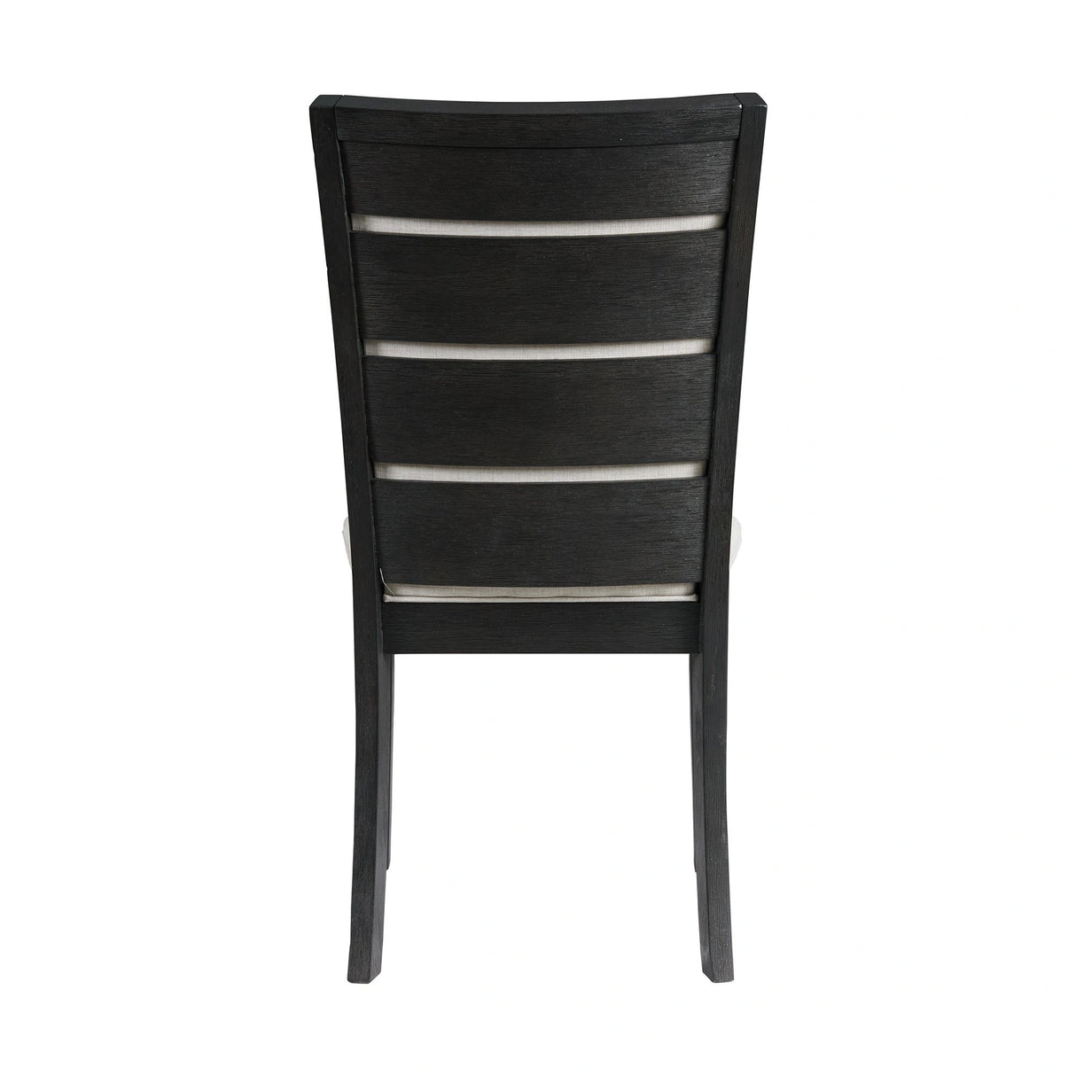 Grady 7PC Dining Set in Black-Table & Six Slat Back Chairs