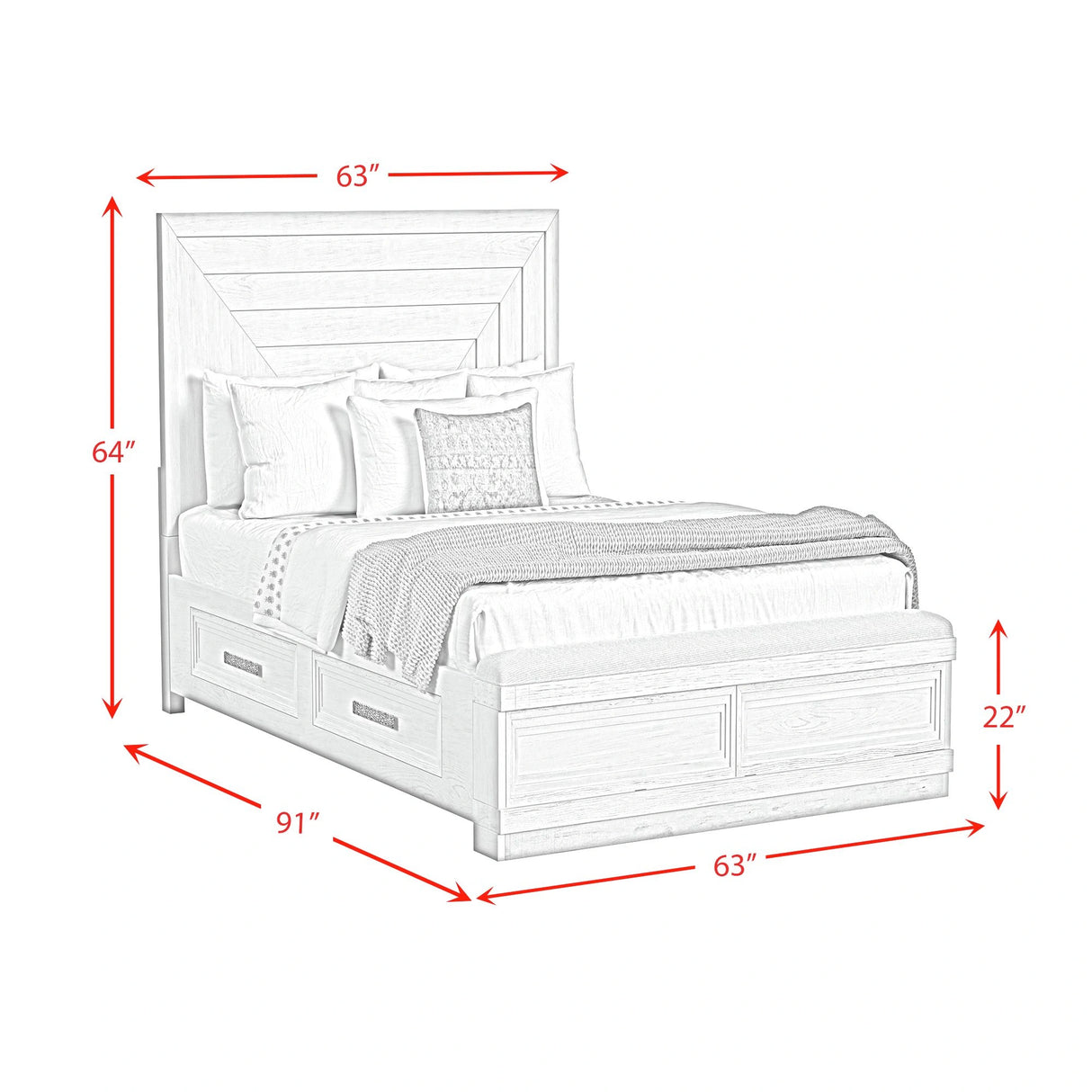 Avalanche Storage Bedroom Set