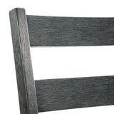 Martin Side Chair with Grey Fabric - Black Finish (2 Per Carton)