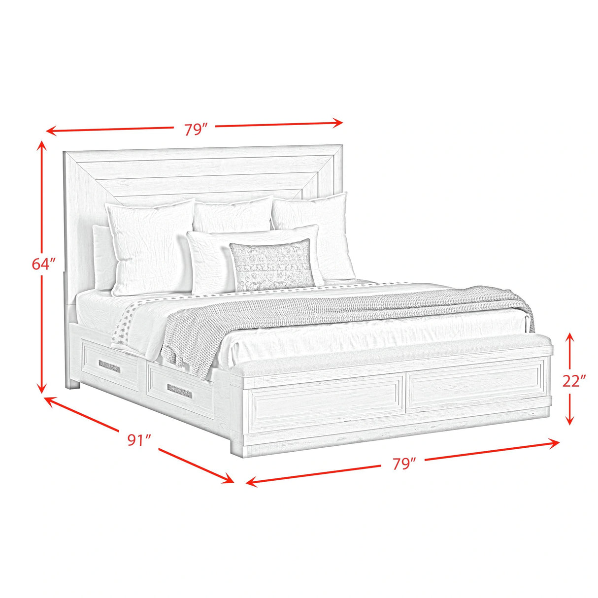 Avalanche Storage Bedroom Set