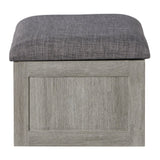 Uster Coffee Table W/Four storage Stools Grey