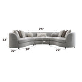 Sectional Sofa w/9 Pillows