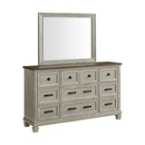 Farmington Panel Bedroom Set in Medium Brown and Washed Stone