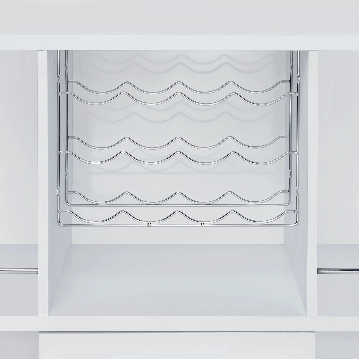 Wendolyn Wine Cabinet with Light in Glossy White