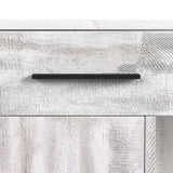 Rogen Rustic Bar Table with Ice Tray, USB and Power in Rustic White
