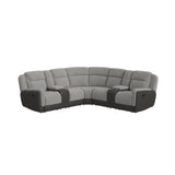 Hornet 3PC Sectional Set with Console and 2 Recliners
