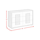 San Matteo 6-Drawer Dresser in Dual Tone