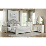 Eastwood Youth 3-Drawer Nightstand in Brown and Off-White