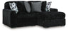 Midnight-Madness Sectional with Chaise