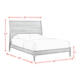 Malibu Panel Bedroom Set in Walnut