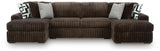 Midnight-Madness Sectional with Chaise