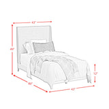 Westland UPH Bed with Grey Fabric