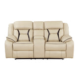 8229NBE-2 - Double Reclining Love Seat with Center Console