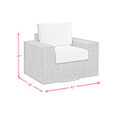 Carmona Swivel Chair - Natural and Olefin Beige