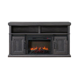 Macau Console with 23"" Fireplace Insert in Grey