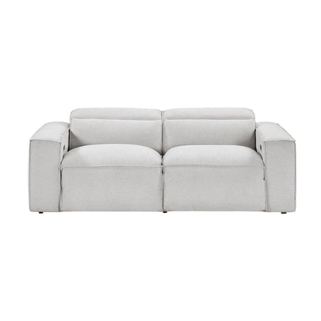 Phoebe-(2)Power Double Reclining Love Seat with Power Headrests image