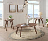 Theo Three Pack Occasional Set with Coffee Table and 2 End Tables in Walnut
