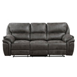 8517GRY-3 - Double Reclining Sofa