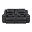 Hazen-Double Reclining Love Seat with Center Console image