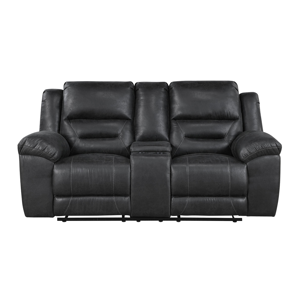 Hazen-Double Reclining Love Seat with Center Console image