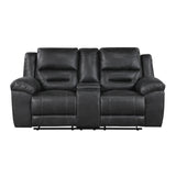Hazen-Double Reclining Love Seat with Center Console image