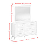 Westland Dresser and Mirror Set in Almond