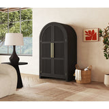 Ridgemont Large Bookcase in Black with Grain