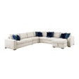 Isla-(6)5-Piece Sectional with Reversible Chaise, Pull-out Bed and Hidden Storage image