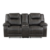 8560PM-2 - Double Reclining Love Seat with Center Console