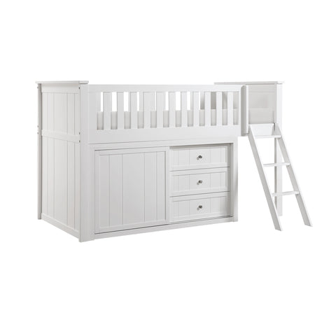 Galen-(4) Low Loft Bunk with Dresser image