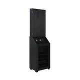 Hurricanes Dartboard Cabinet with Speaker and LED in Black (3A Packing)