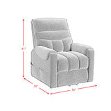 Desoto Power Lift Chair in Sahara Black