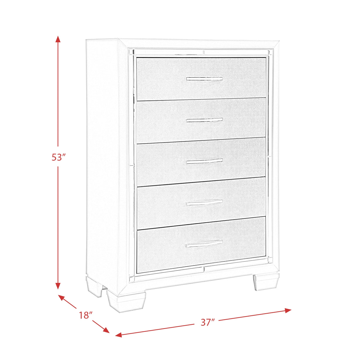 Platinum Platform Storage Bedroom Set