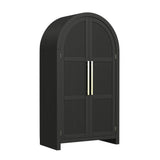 Ridgemont Large Bookcase in Black with Grain